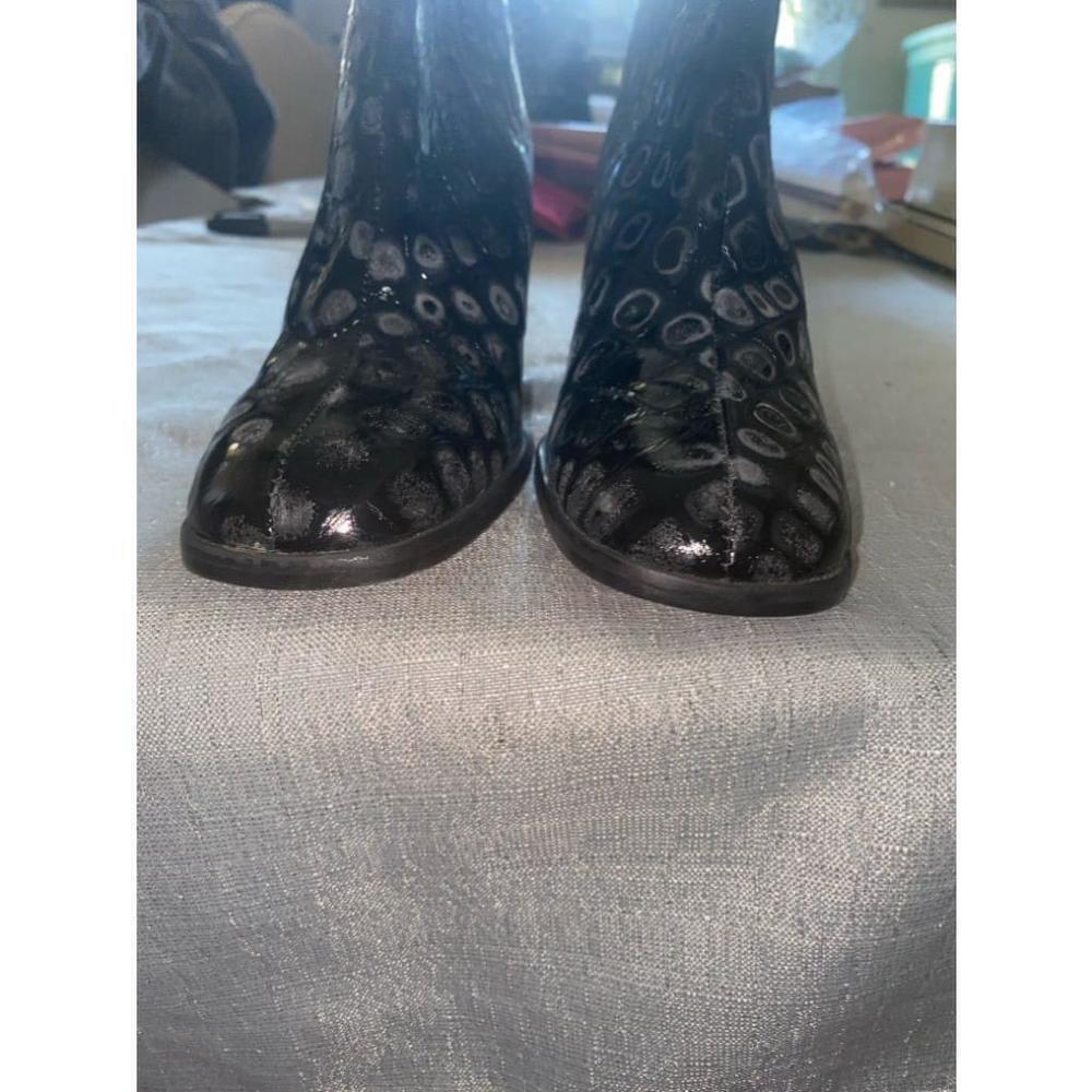 Women's Charles David Black Leather Boots Size 6 - Picture 11 of 11